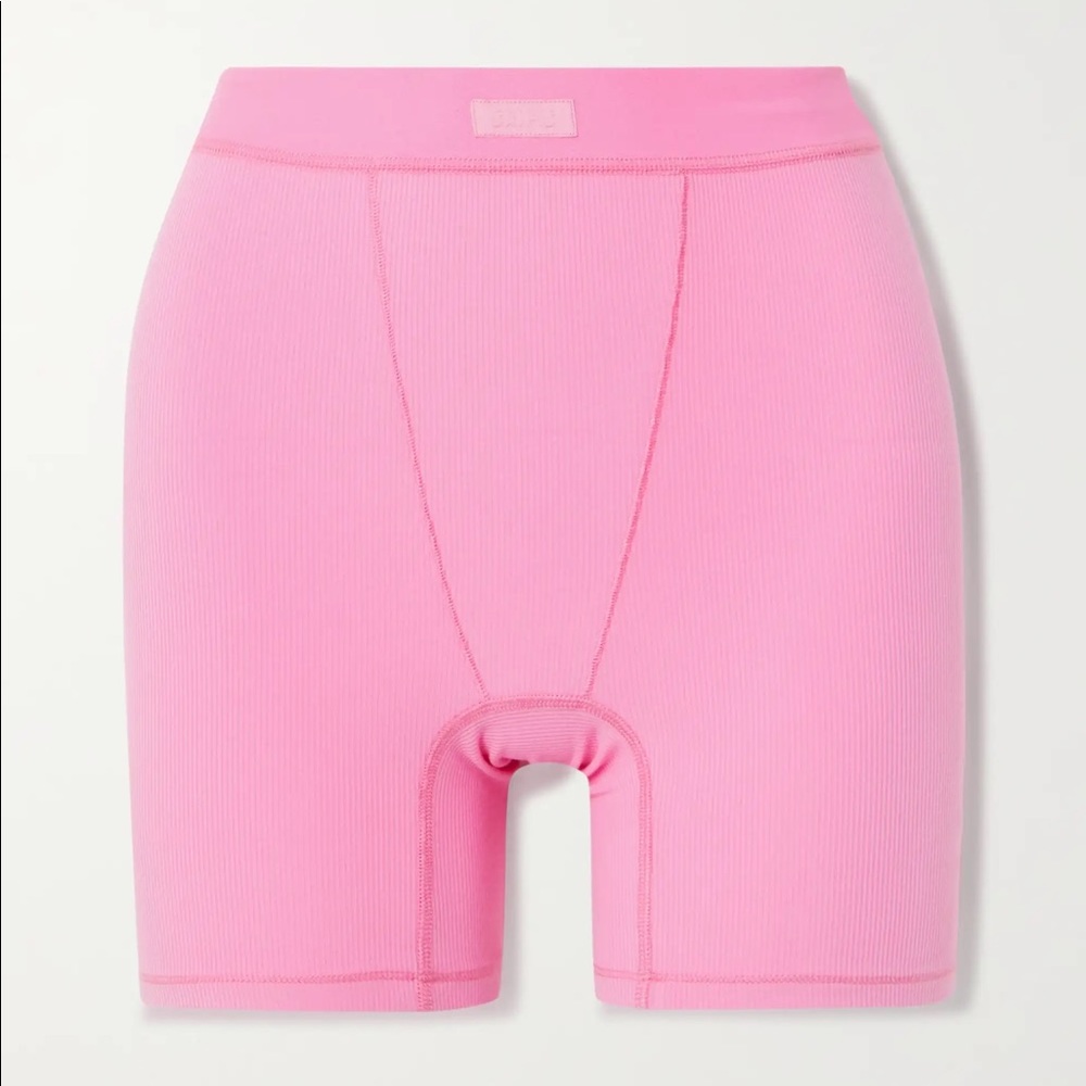 SKIMS Cotton Rib Boxer in Bubblegum Pink 💗